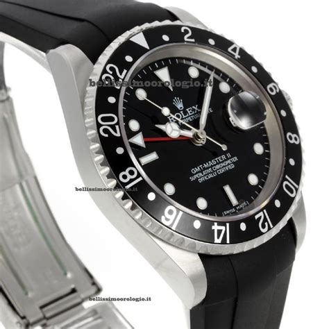 rolex gmt nero cinturino gomma|Rolex GMT.